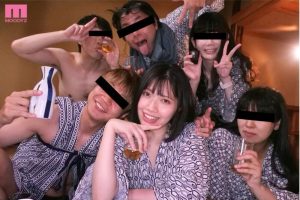 【温泉NTR】社員旅行で結婚目前の巨乳彼女を何度も強制種付けするキモ上司達♪ 石原希望